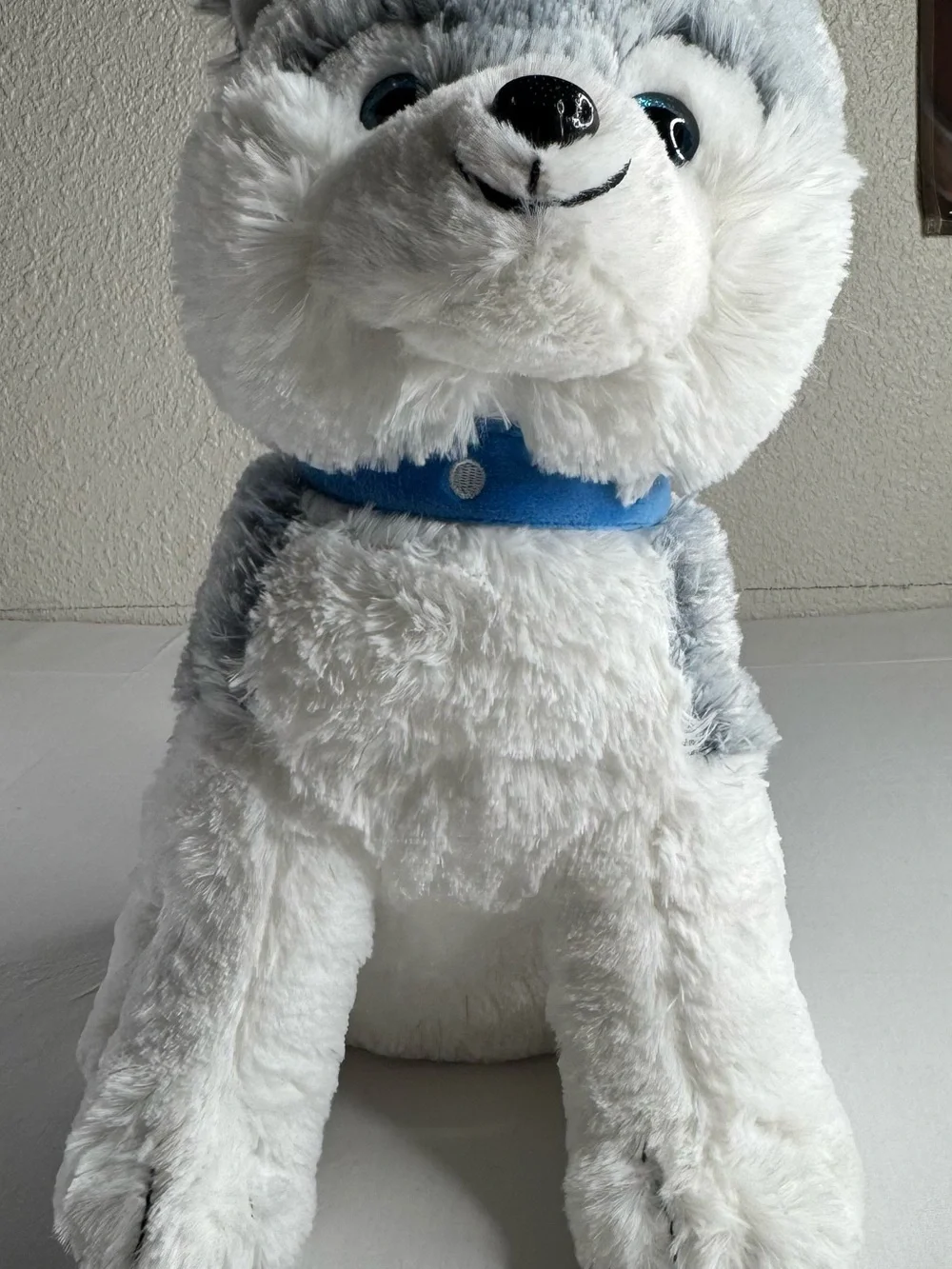 Sky Gray and White Husky Plush Toy
